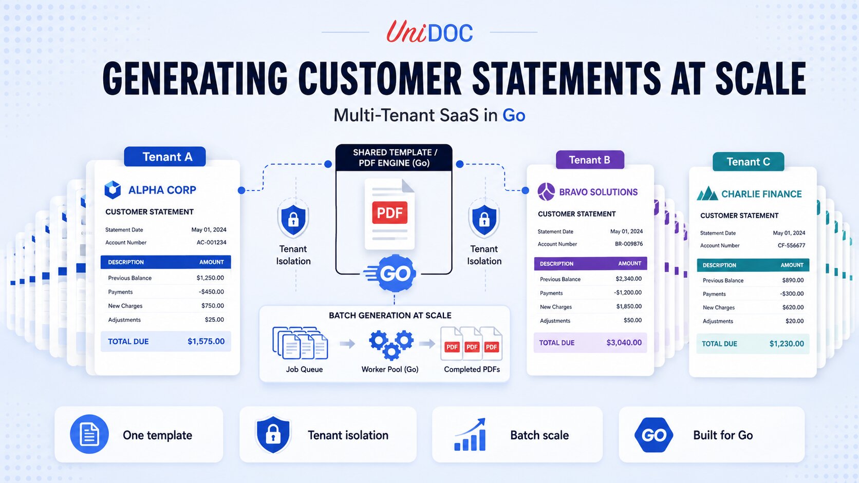Generating Customer Statements at Scale in Multi-Tenant SaaS