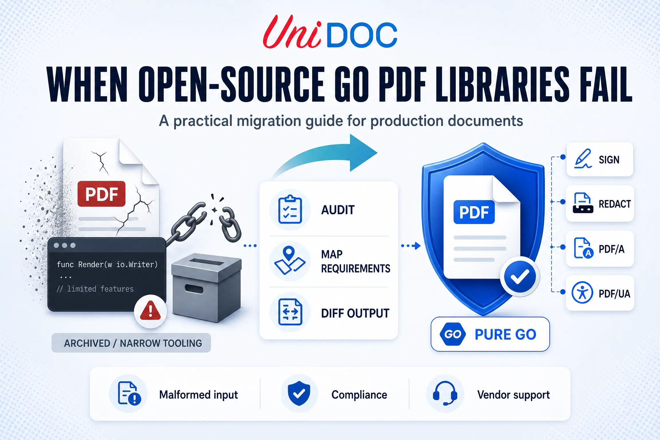 When Open-Source Go PDF Libraries Fail: A Migration Guide