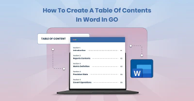 How to Create a Table of Contents in Word Using Go